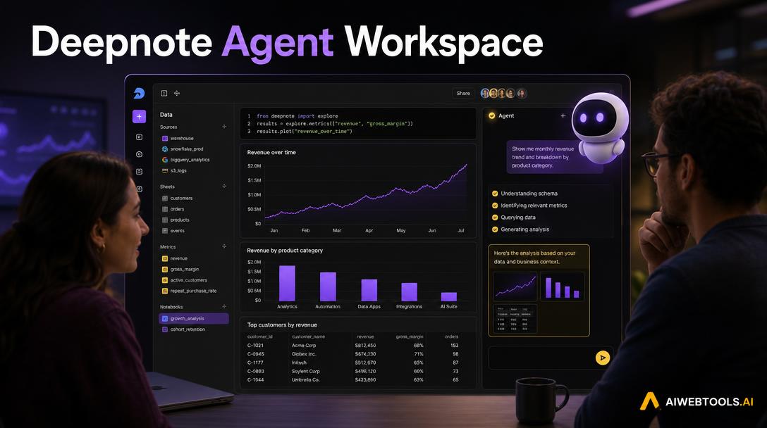 Deepnote Agent Workspace — AI tool listed on AI Web Tools