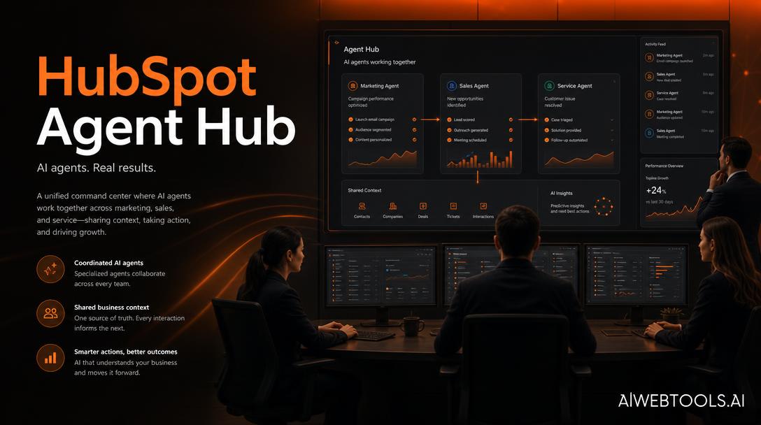 HubSpot Agent Hub — AI tool listed on AI Web Tools