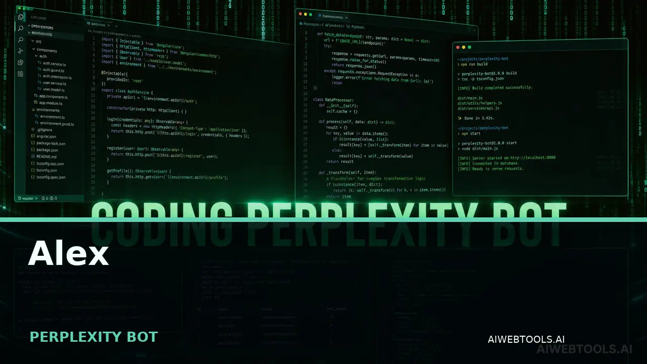 Alex PERPLEXITY BOT — AI tool listed on AI Web Tools