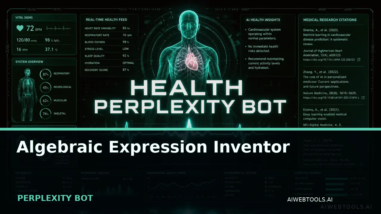 Aqualis Oceanic Health Monitor PERPLEXITY BOT — AI tool listed on AI Web Tools
