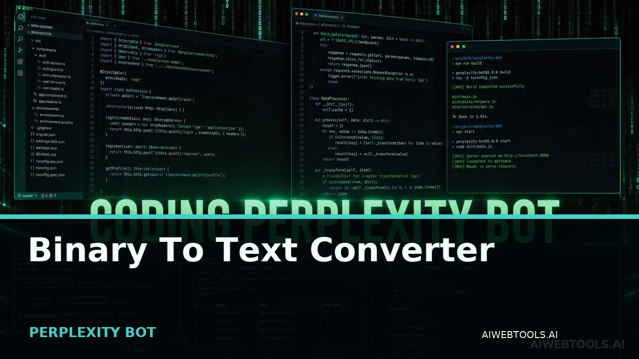 Binary To Text Converter PERPLEXITY BOT — AI tool listed on AI Web Tools