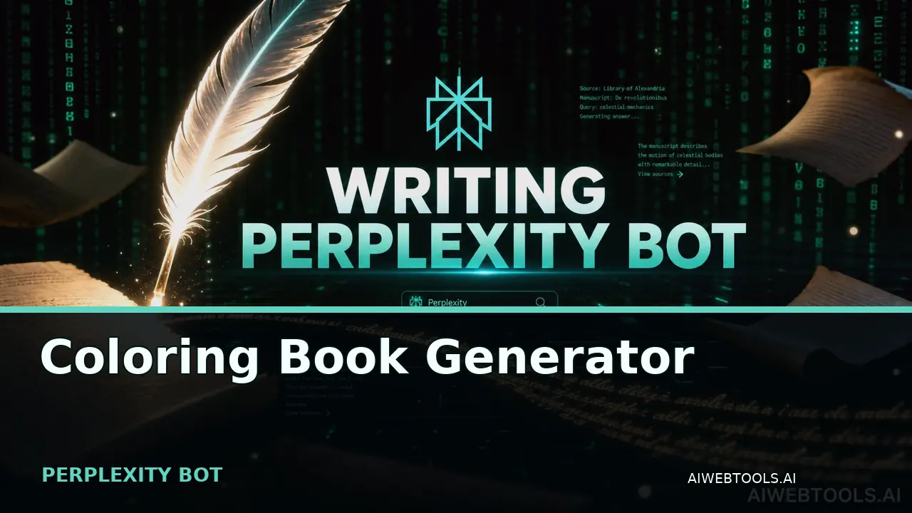 Coloring Book Generator PERPLEXITY BOT — AI tool listed on AI Web Tools