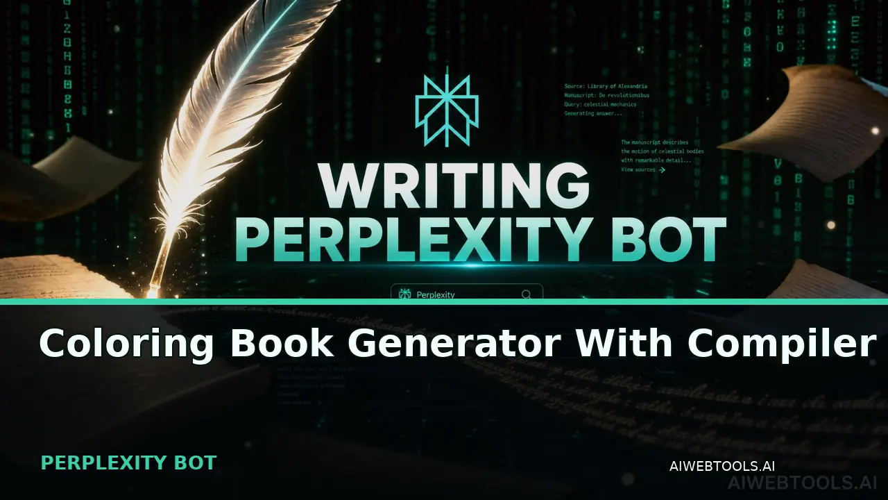 Coloring Book Generator With Compiler PERPLEXITY BOT — AI tool listed on AI Web Tools