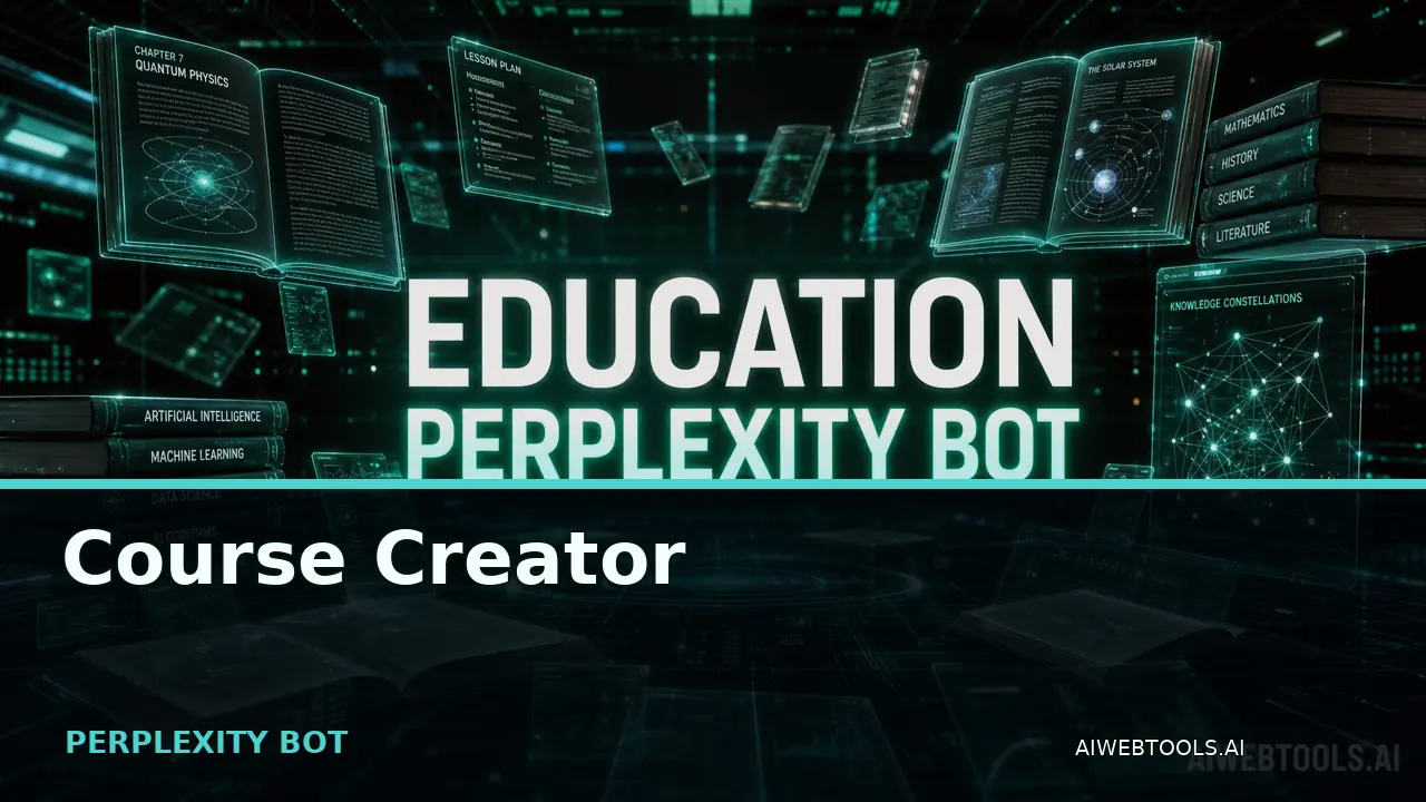 Course Creator PERPLEXITY BOT — AI tool listed on AI Web Tools