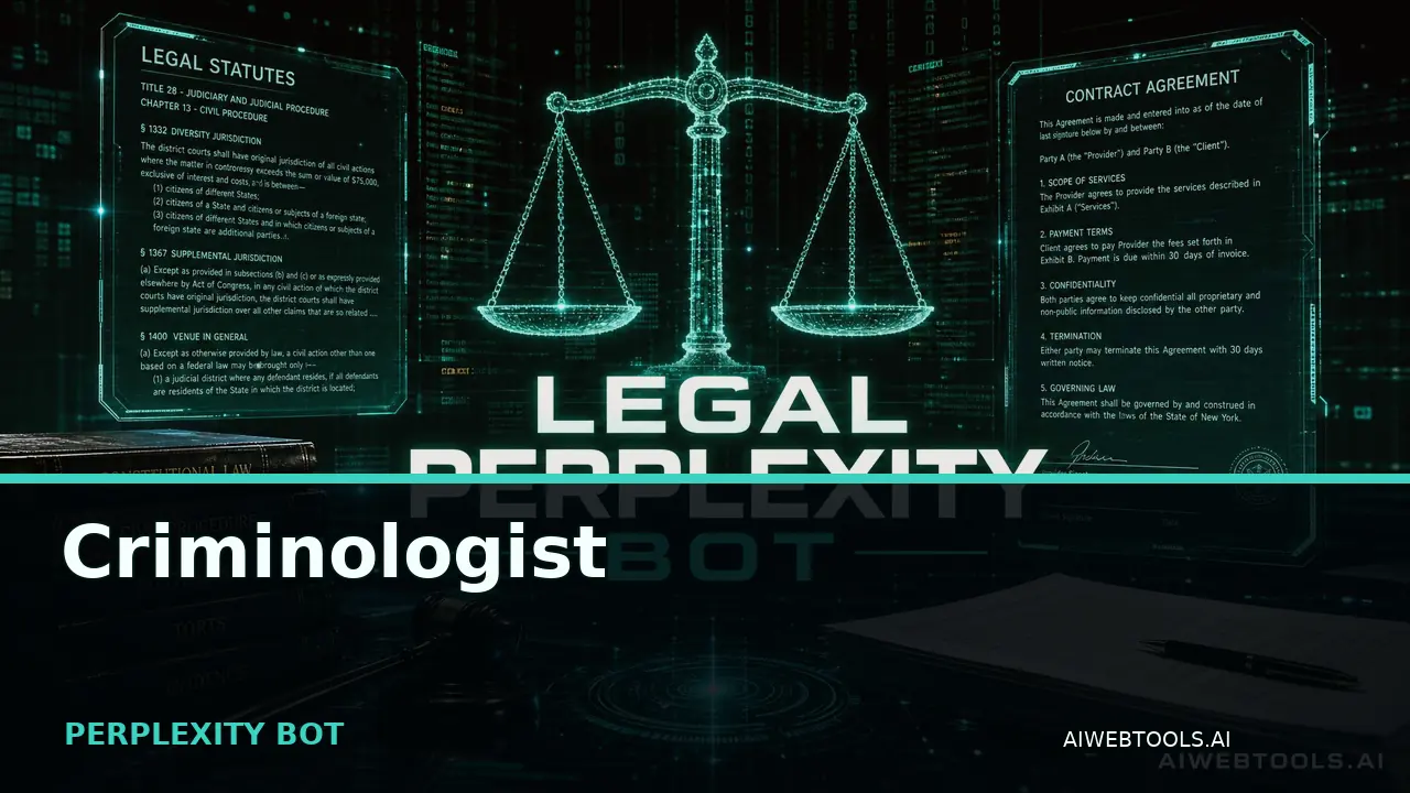 Criminologist PERPLEXITY BOT — AI tool listed on AI Web Tools