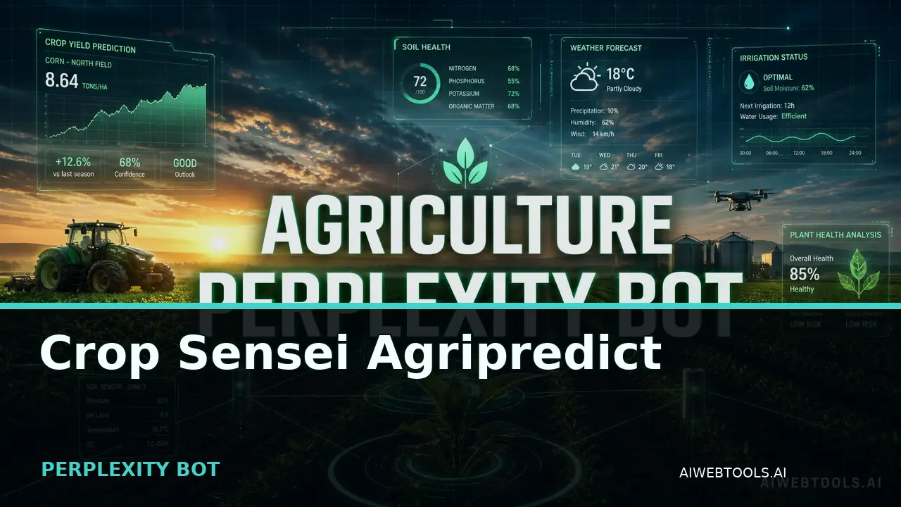 Crop Sensei Agripredict PERPLEXITY BOT — AI tool listed on AI Web Tools