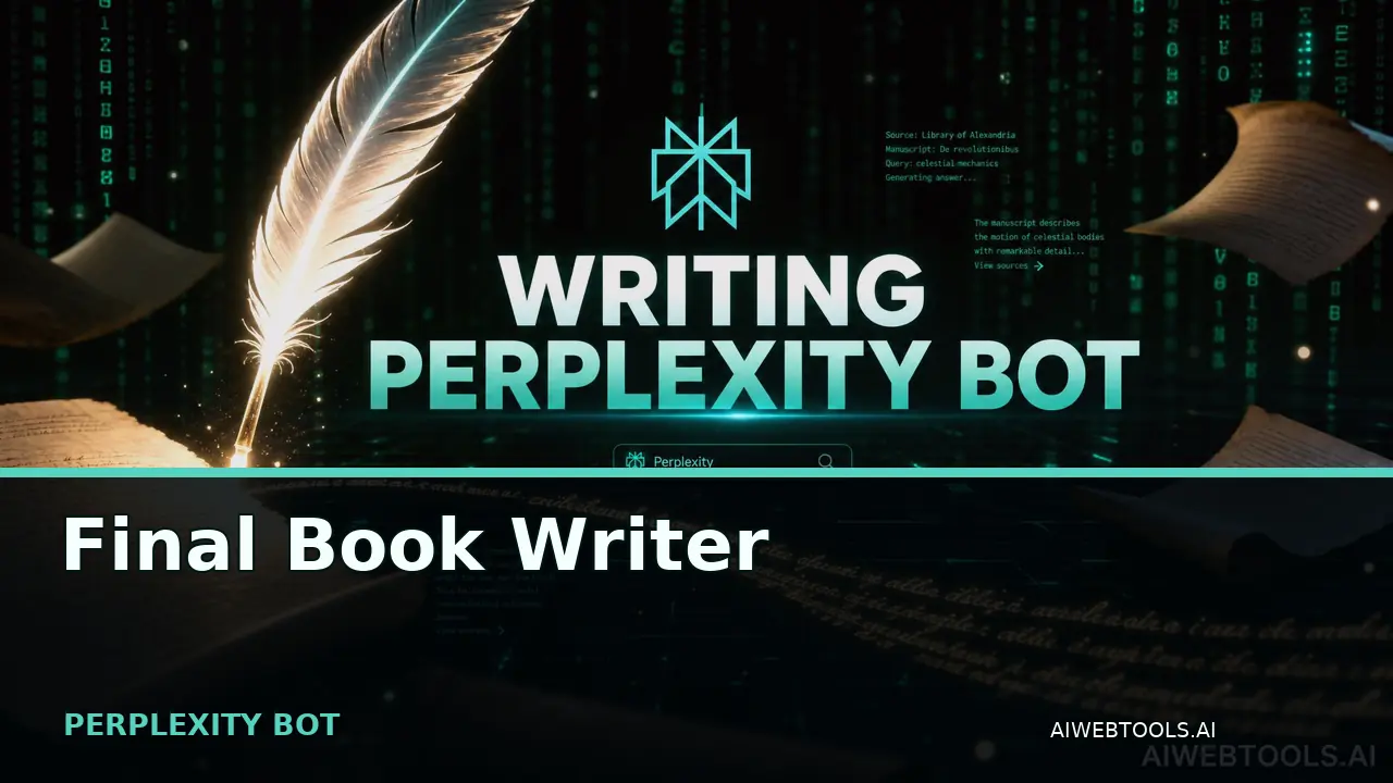 Final Book Writer PERPLEXITY BOT — AI tool listed on AI Web Tools