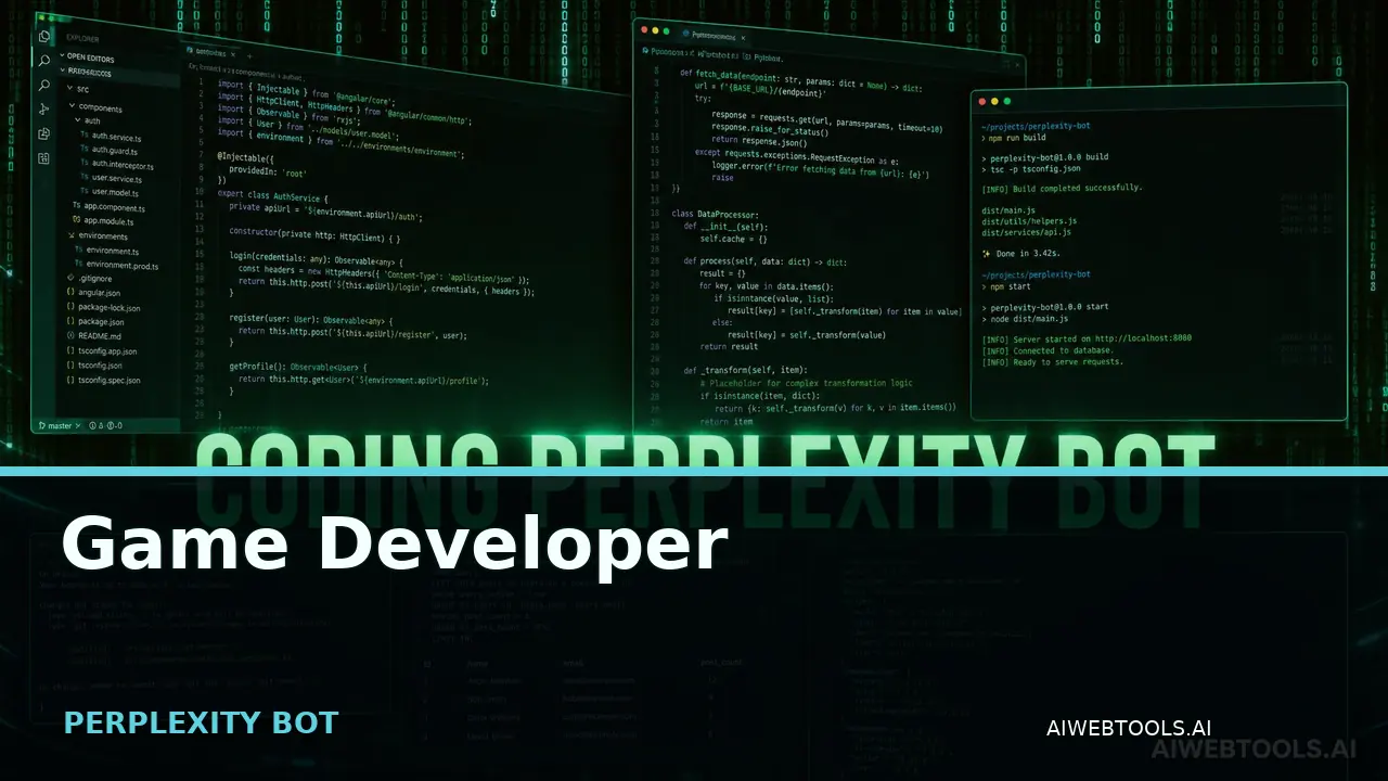 Game Developer PERPLEXITY BOT — AI tool listed on AI Web Tools