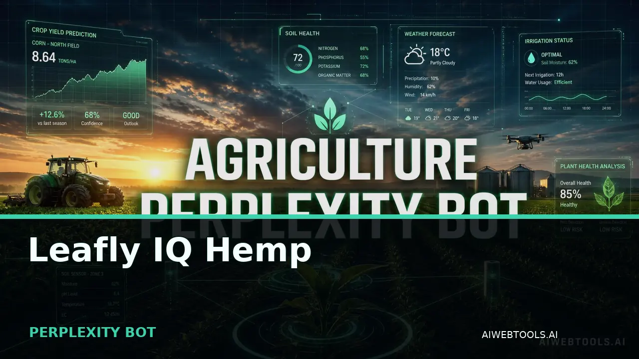 Leafly IQ Hemp PERPLEXITY BOT — AI tool listed on AI Web Tools