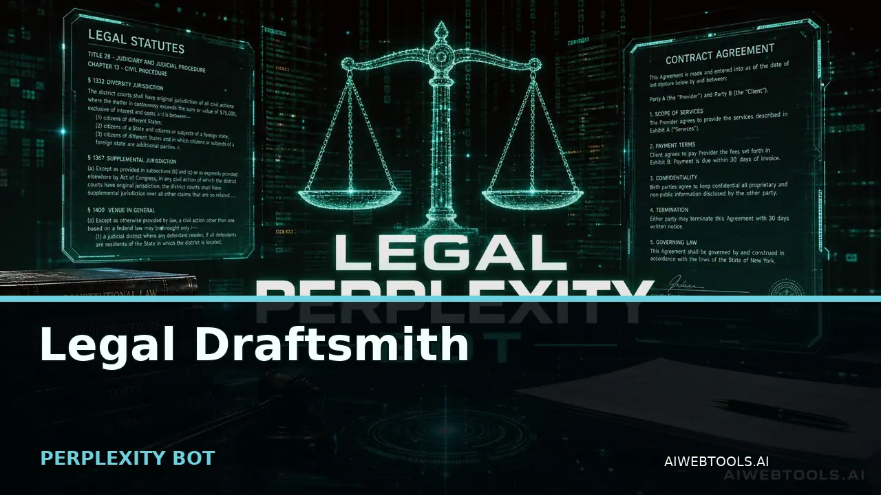 Legal Draftsmith PERPLEXITY BOT — AI tool listed on AI Web Tools