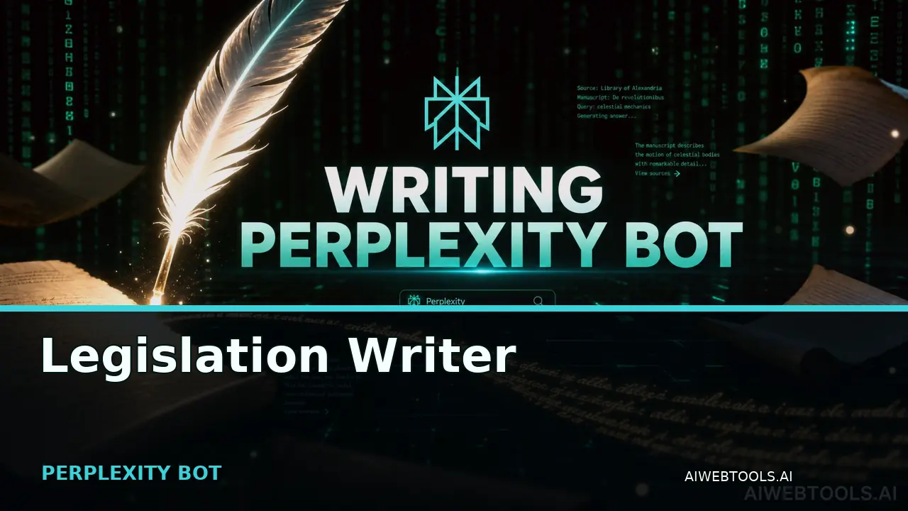 Legislation Writer PERPLEXITY BOT — AI tool listed on AI Web Tools