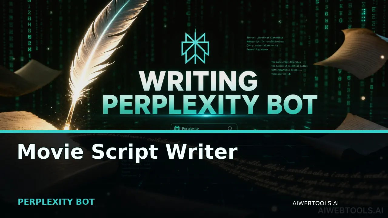 Movie Script Writer PERPLEXITY BOT — AI tool listed on AI Web Tools