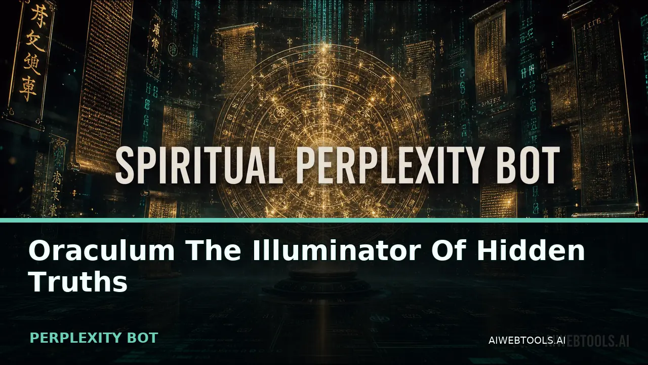 Oraculum The Illuminator Of Hidden Truths PERPLEXITY BOT — AI tool listed on AI Web Tools