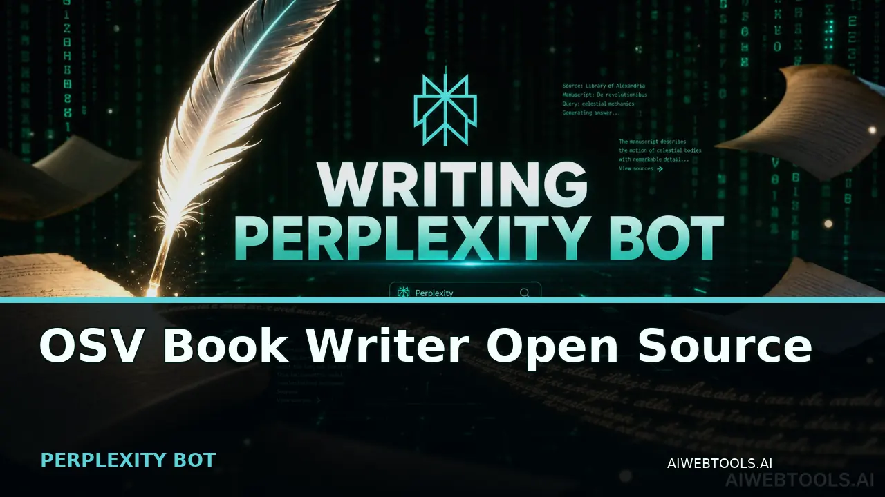 OSV Book Writer Open Source PERPLEXITY BOT — AI tool listed on AI Web Tools