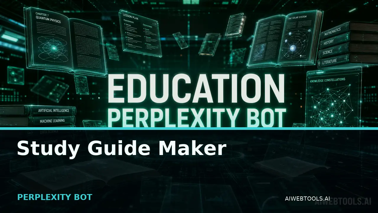 Study Guide Maker PERPLEXITY BOT — AI tool listed on AI Web Tools