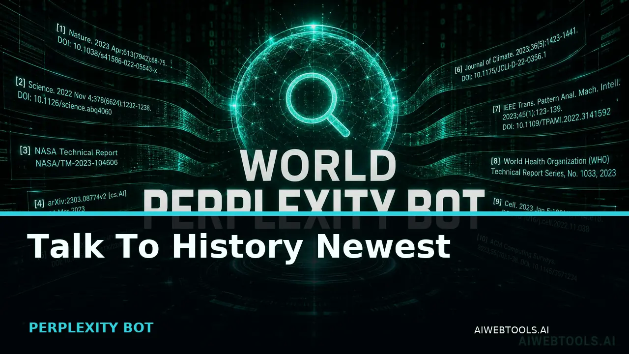 Talk To History Newest PERPLEXITY BOT — AI tool listed on AI Web Tools