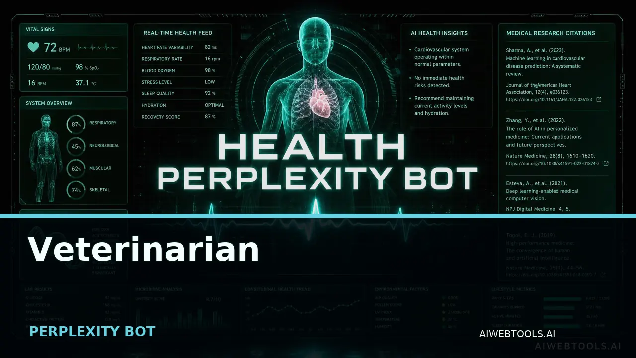 Veterinarian PERPLEXITY BOT — AI tool listed on AI Web Tools